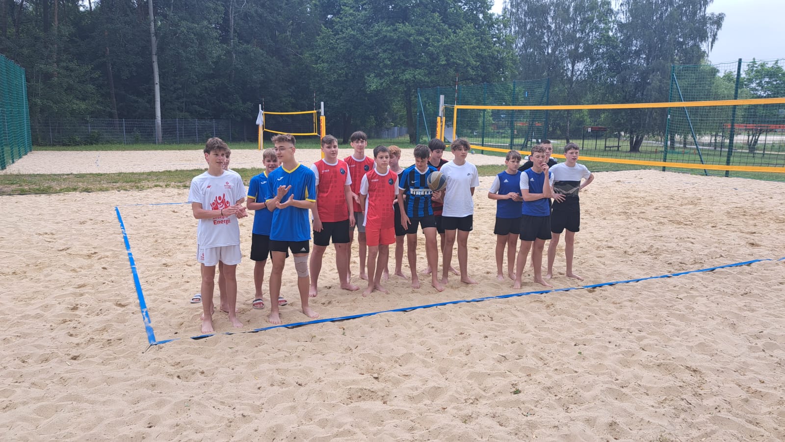 Uczniowie naszej szkoły w trakcie turnieju